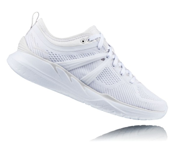 Hoka One One Tivra Womens UK - White Road Running Shoes - HKSQT6314